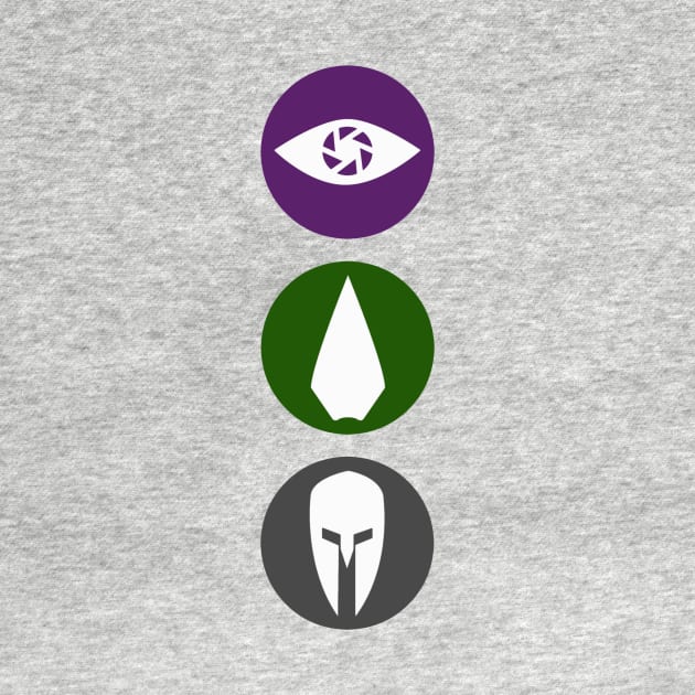 Original Team Arrow - Colorful Symbols - Hero Logos by FangirlFuel